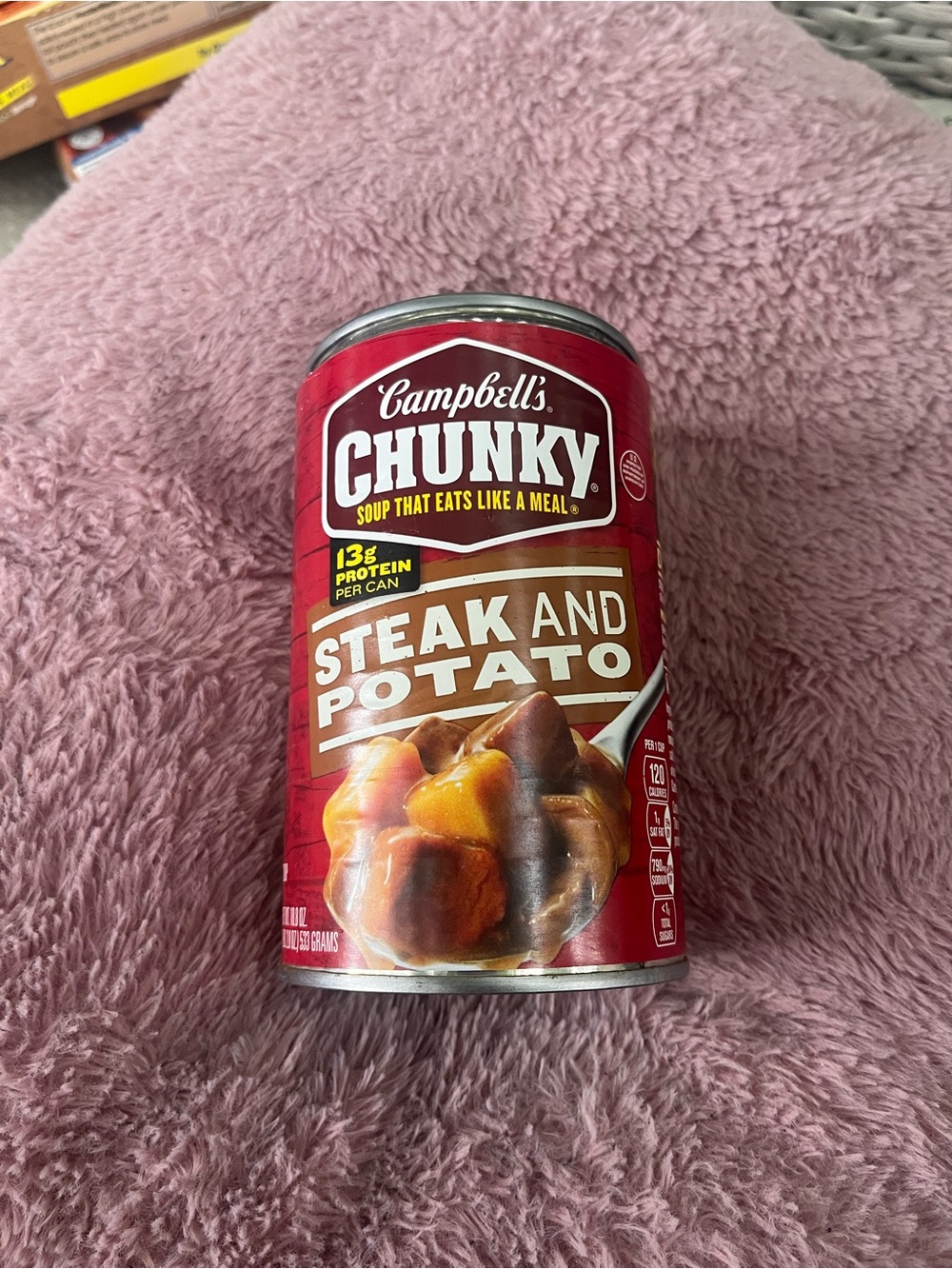 Campbells chunky steak and potato